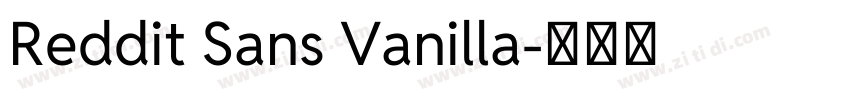 Reddit Sans Vanilla字体转换